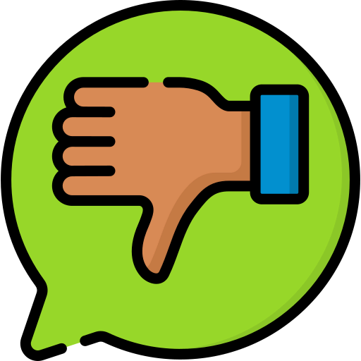 Bad feedback icon