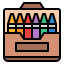 Pencil crayons icon 64x64