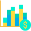 Bar chart icon 64x64