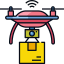 Drone delivery アイコン 64x64