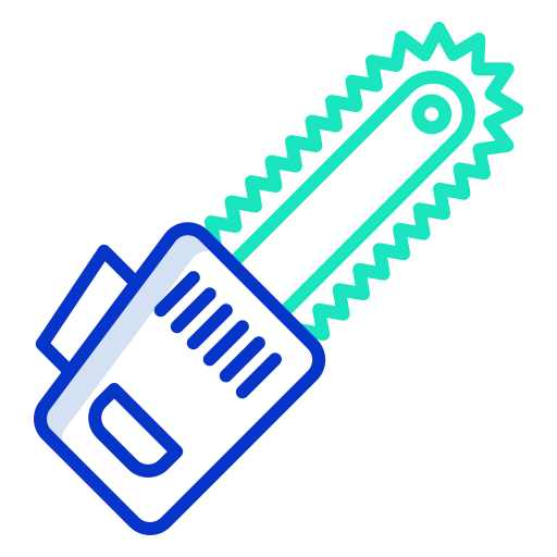 Saw machine icon