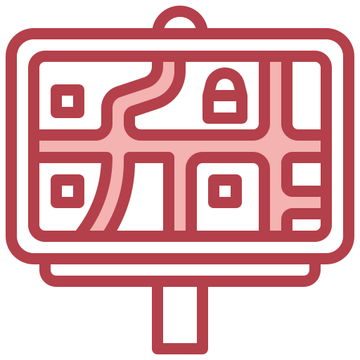 Road map icon