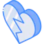 Broken heart icon 64x64