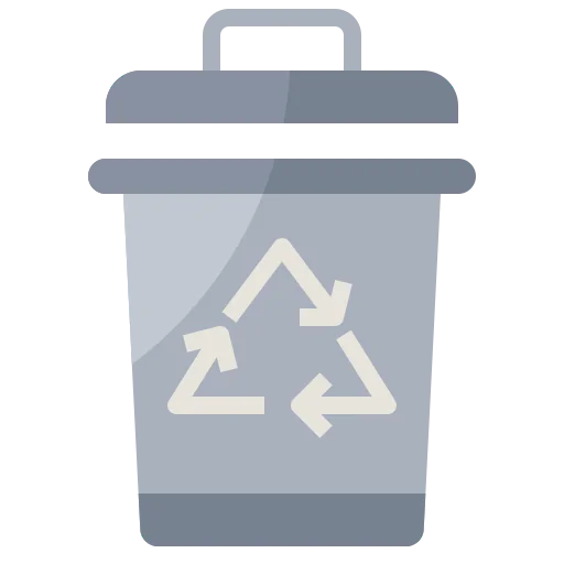 Trash bin icon