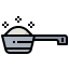 Laundry detergent measuring spoon icon 64x64