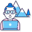 Digital nomad Symbol 64x64