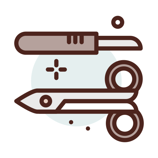 Surgery tools icon
