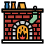 Fireplace icon 64x64