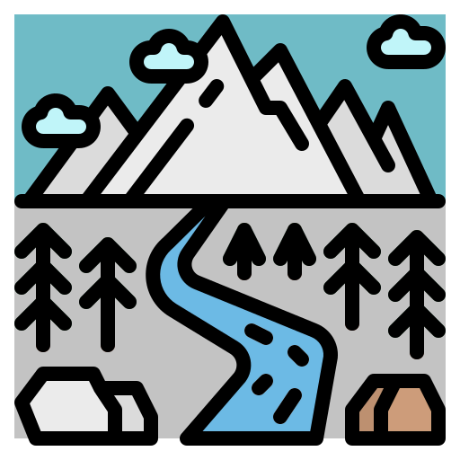 Mountain view icon
