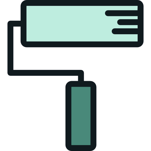 Roller brush icon