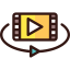 360 video Ikona 64x64