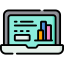 Bar chart icon 64x64