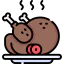 Roast chicken icon 64x64