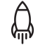 Rocket launch icon 64x64