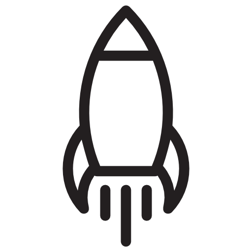 Rocket launch icon