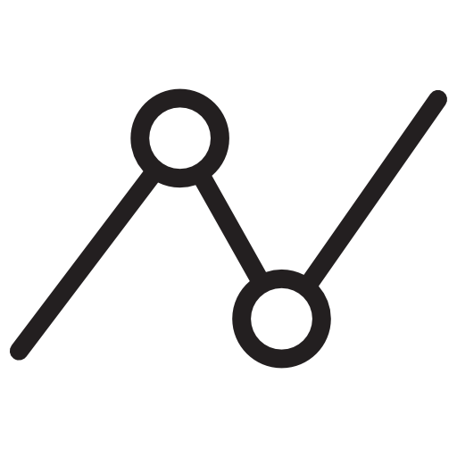 Line chart icon