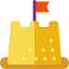 Sand castle icon 64x64