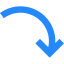 Curve arrow icon 64x64