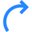 Curve arrow icon 64x64