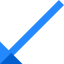 Diagonal arrow icon 64x64