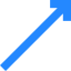 Diagonal arrow icon 64x64