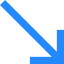 Diagonal arrow icon 64x64