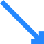 Diagonal arrow icon 64x64