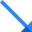 Diagonal arrow icon 64x64
