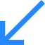 Diagonal arrow icon 64x64