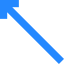 Diagonal arrow icon 64x64