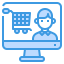 Online shopping icon 64x64