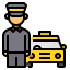 Taxi driver icon 64x64