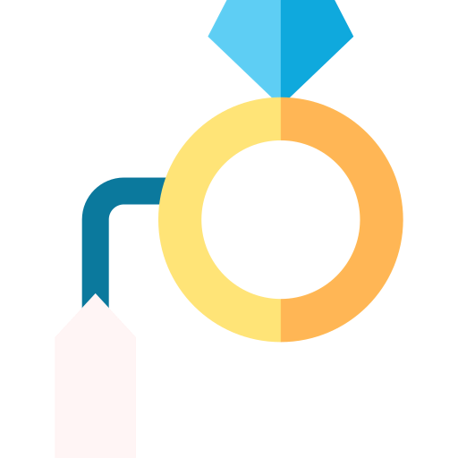 Diamond ring icon