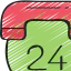 24 часа иконка 64x64