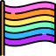 Rainbow flag 상 64x64