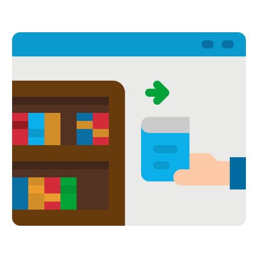 Digital library icon