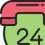 24 hours 图标 64x64