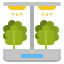 Hydroponic gardening Symbol 64x64