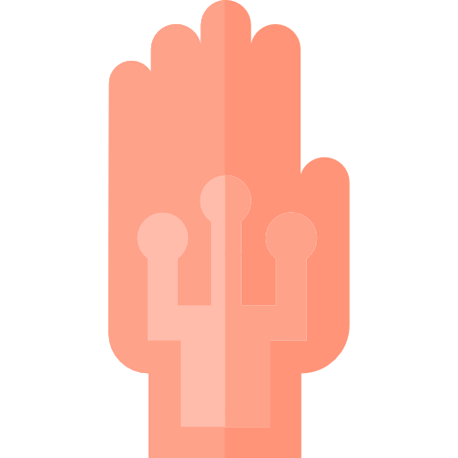 Wired gloves icon