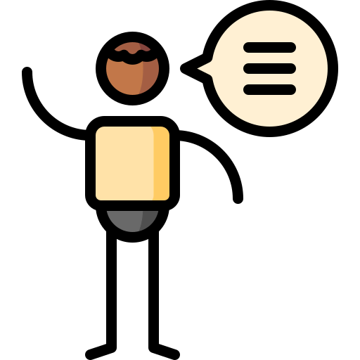 Talking icon