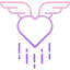 Heart wings icon 64x64