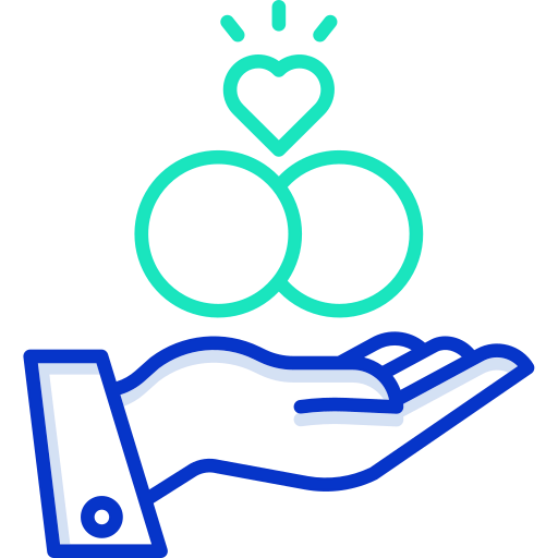 Wedding rings icon