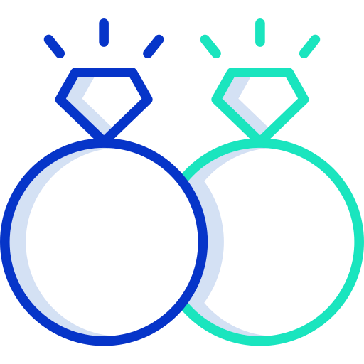 Wedding rings icon