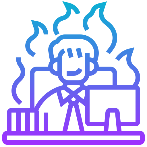 On fire icon
