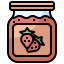 Strawberry jam icon 64x64