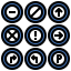 Traffic sign icon 64x64
