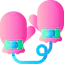 Baby gloves icon 64x64