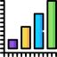 Bar chart icon 64x64
