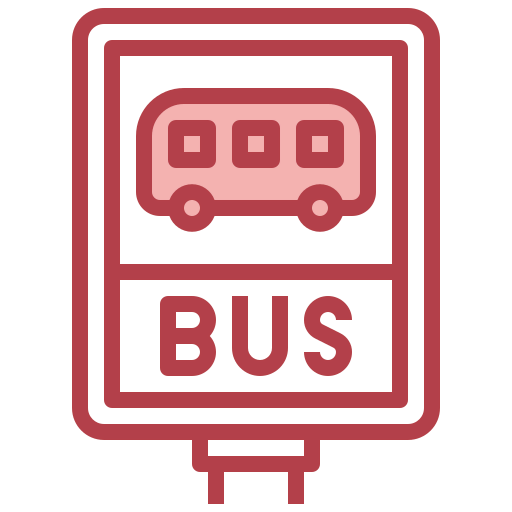 Bus stop icon