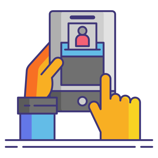 Electronic voting icon